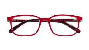 Markante rote Lesebrille /-hilfe VENICE mit Einsteckbeutel