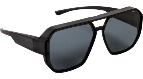 Polarisierende Überbrille / Sonnenbrille in Grau Matt mit 100 % UV-Schutz