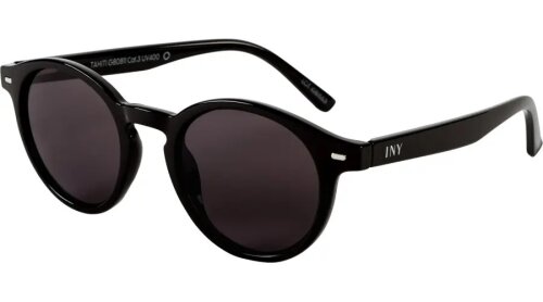 Schöne Sonnenbrille TAHITI in Schwarz aus recyceltem Kunststoff inkl. Zubehör