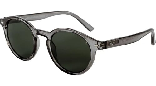 Schöne Sonnenbrille TAHITI in Grau aus recyceltem Kunststoff inkl. Zubehör