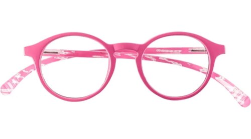 Moderne Fertiglesebrille HANGOVER COLOUR in Pink mit extra langen Bügeln und Federscharnier