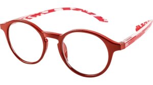 Moderne Fertiglesebrille HANGOVER COLOUR in Rot mit extra...