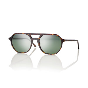 Moderne Acetat-Sonnenbrille S066454 in Schildpatt - Design mit polarisierenden Gläsern