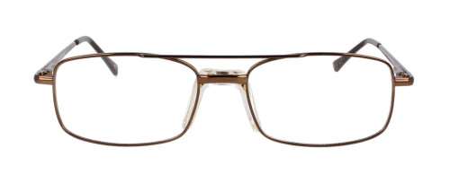 Individuelle Komplettbrille TIBOR (klein) mit verstellbarem Sattelsteg in Bronze