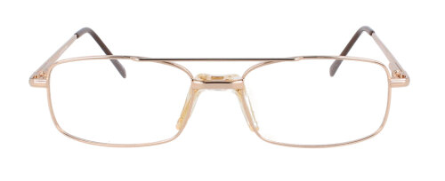 Individuelle Komplettbrille TIBOR (klein) mit verstellbarem Sattelsteg in Gold