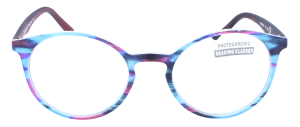 Lysekil Premium Lesebrillein Blau/Lila –...