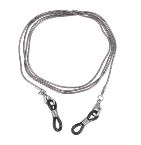 Schöne Brillenkette aus Messing mit Silikonschlaufen...