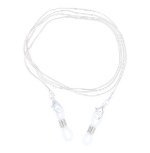 Zeitlose Brillenkette aus Messing mit Silikonschlaufen...