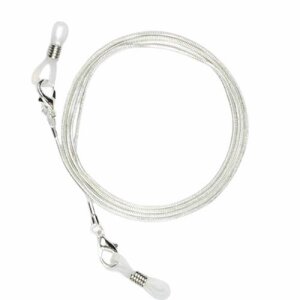Zeitlose Brillenkette aus Messing mit Silikonschlaufen...