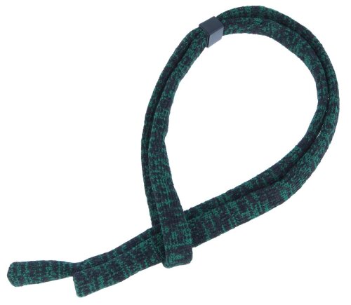 Elastisches Brillenband in Grün meliert mit Schieber und Tube-Endstücken