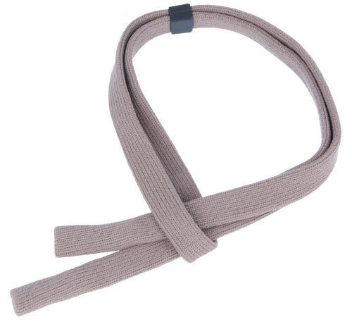 Elastisches Brillenband in Braun mit Schieber und Tube-Endstücken