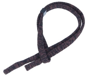 Elastisches Brillenband in Braun meliert mit Schieber und...