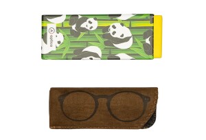 Polarisierte Bifokal Lese-Sonnenbrille Panda Sun Gwen in elegantem Bambusbraun