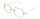 Heyelander Chloe Ice Blue meets Peach- H9301 Unisex Hexagon Metallbrille in Eisblau-Pfirsich