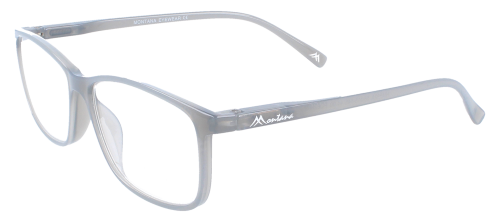 Schicke Lesebrille / -hilfe MR62 mit Federscharnier aus Kunststoff in Grau Matt
