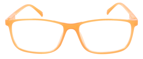 Schicke Lesebrille / -hilfe MR62 mit Federscharnier aus Kunststoff in Orange