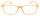 Schicke Lesebrille / -hilfe MR62 mit Federscharnier aus Kunststoff in Orange