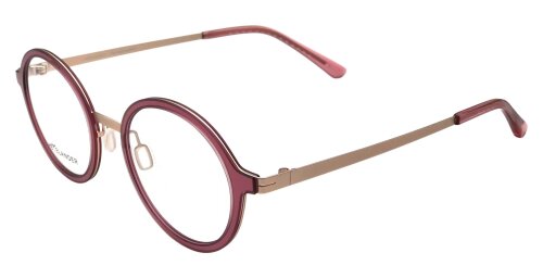 Heyelander MARLI - Leichte Metall-Kunststoffbrille in Himbeerrot