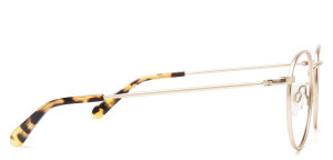 Heyelander BOYD - Moderne Designer-Brille Gold-Havanna – Leichte Titan Vollrandbrille
