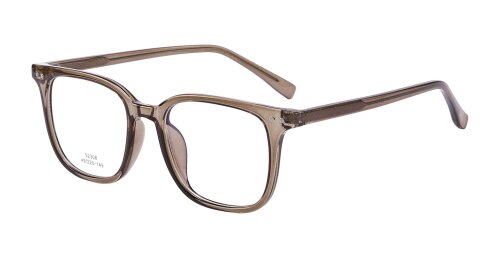 Heyelander - Moderne Kunststoffbrille in Braun Transparent