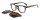 Heyelander  - Minimalistische Acetatbrille mit praktischem Sonnenclip in Braun