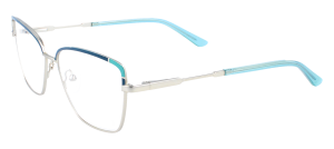 Metallbrille 2-in-1 Brille mit Sonnenclip Farbverlauf...