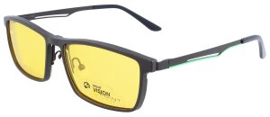 POINT Nylor Edelstahlbrille mit Night-Vision- und Sonnenclip