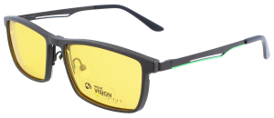 POINT Nylor Edelstahlbrille mit Night-Vision- und Sonnenclip