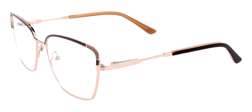 Metallbrille POINT in romantischem Design & Sonnenclip
