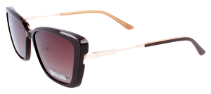 Metallbrille POINT in romantischem Design & Sonnenclip