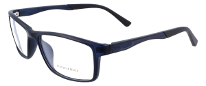 Leichte Vollrandbrille mit polarisiertem Sonnenclip