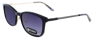 Metallbrille mit polarisiertem Sonnenclip