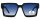 Extravagante Montana Eyewear Sonnenbrille MP175A aus Kunststoff in Schwarz Glänzend mit blau verlaufendem Glas