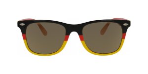 Tolle Kunststoff Fan - Sonnenbrille in Schwarz / Rot /...
