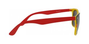 Tolle Kunststoff Fan - Sonnenbrille in Schwarz / Rot / Gold für EM & WM
