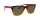 Tolle Kunststoff Fan - Sonnenbrille in Schwarz / Rot / Gold für EM & WM