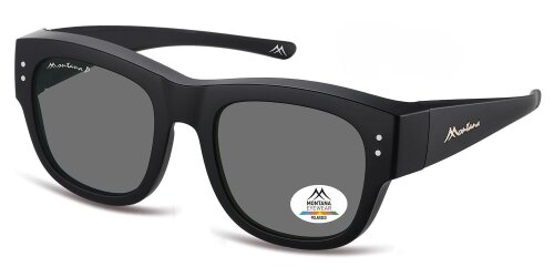 Montana Polarisierende Überbrille / Sonnenbrille FO7 in Schwarz / Grau