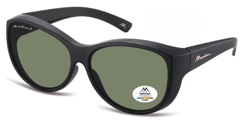 Polarisierende Sonnen-Überbrille von Montana inkl. Etui in Schwarz mit G15 Glas