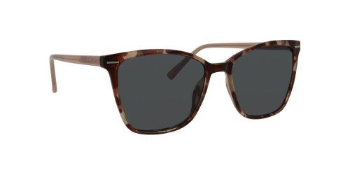 Sonnenbrille SUNRAY aus Kunststoff in Havanna - Rose mit grau getönten Gläsern