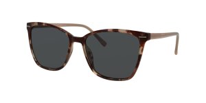 Sonnenbrille SUNRAY aus Kunststoff in Havanna - Rose mit grau getönten Gläsern