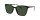 Sonnenbrille SUNRAY aus Kunststoff in Schwarz/Havanna-Rose mit grün getönten Gläsern