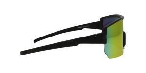 Schwarze Sonnenbrille / Sportbrille von SUNRAY  mit bunt - verspiegelten Gläsern