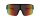 Schwarze Sonnenbrille / Sportbrille von SUNRAY  mit bunt - verspiegelten Gläsern