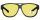 Montana Polarisierende Sonnenbrille / Überbrille in Schwarz mit gelber Tönung