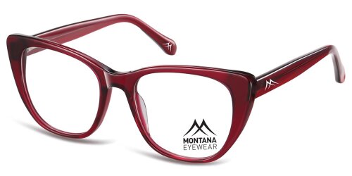Exclusive Fernbrille URSEL aus stabilem Kunststoff, mit Federscharnier und individueller Sehstärke in Rot