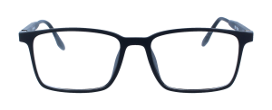 Schwarze Komplettbrille SVEN aus TR90-Material wahlweise mit Sonnen-Clip und individueller Sehstärke