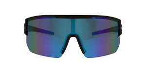 Schwarze Sonnenbrille / Sportbrille von SUNRAY  mit blau...