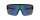 Schwarze Sonnenbrille / Sportbrille von SUNRAY  mit blau - verspiegelten Gläsern