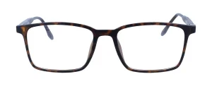 Komplettbrille SVEN aus TR90-Material in Havanna wahlweise mit Sonnen-Clip und individueller Sehstärke