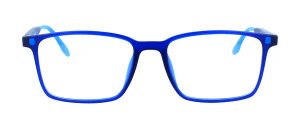 Blaue Komplettbrille SVEN aus TR90-Material  wahlweise mit Sonnen-Clip und individueller Sehstärke